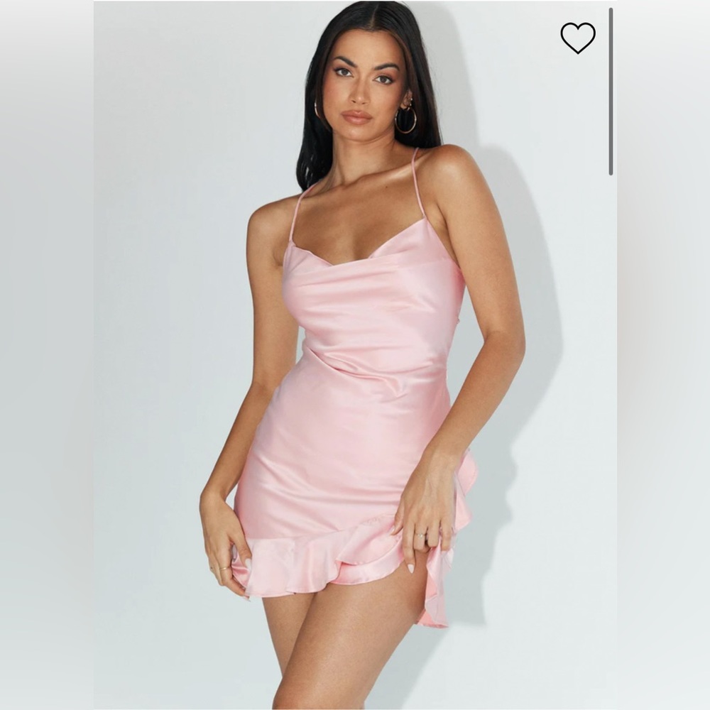 Princess Polly Darian Mini Dress Pink NEW WITH TAGS